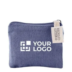 Gift Campaign Portamonete realizzato in cotone riciclato da 140 g/m2 certificato GRS><noscript><img width=