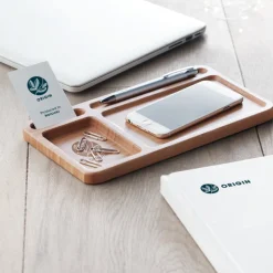 Gift Campaign Portaoggetti da tavolo in bambù con caricatore wireless da 5W Tidy></noscript> Caricabatterie|Gadget Per L'Ufficio