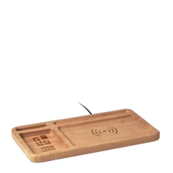 Gift Campaign Portaoggetti da tavolo in bambù con caricatore wireless da 5W Tidy></noscript> Caricabatterie|Gadget Per L'Ufficio