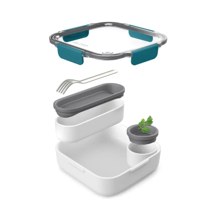 Gift Campaign Portapranzo con contenitori interni e forchetta Black+Blum 1L> Porta Pranzo