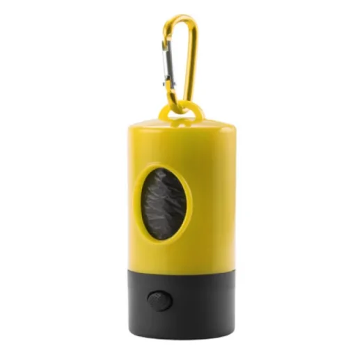 Gift Campaign Portasacchetti per cani bicolore con torcia e 15 bustine Colors Muller> Gadget Per Animali