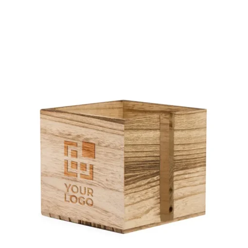Gift Campaign Portatovaglioli a cubo in naturale con scanalatura su un lato> Altri Utensili Da Cucina