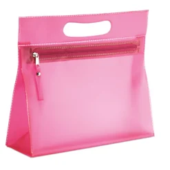 Gift Campaign Portatrucchi in PVC trasparente con chiusura a zip e manico Colors></noscript> Pochette Personalizzate|Beauty Case Personalizzati