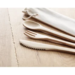 Gift Campaign Posate personalizzate economiche in bambù in sacchetto Bamboo></noscript> Altri Utensili Da Cucina