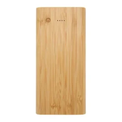 Gift Campaign Power bank da 10.000 mAh in bambù con 4 indicatori LED e 4 porte USB><noscript><img width=