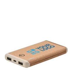 Gift Campaign Power bank da 10.000 mAh in sughero, paglia e ABS EcoDesign></noscript> Power Bank Personalizzati