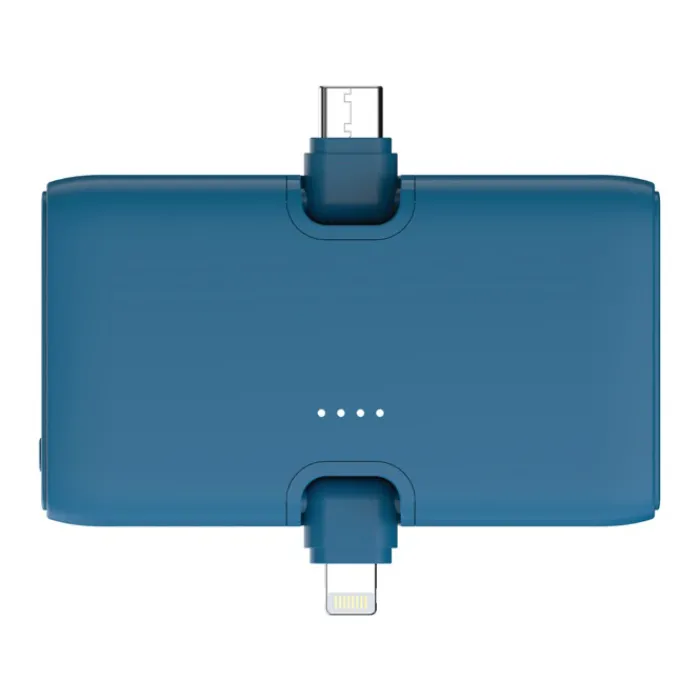 Gift Campaign Power bank in plastica riciclata con indicatore di carica e 20W> Power Bank Personalizzati