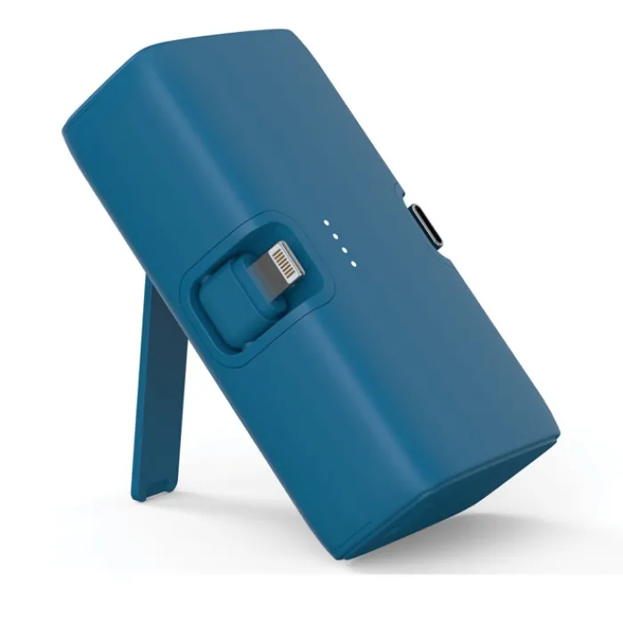 Gift Campaign Power bank in plastica riciclata con indicatore di carica e 20W> Power Bank Personalizzati