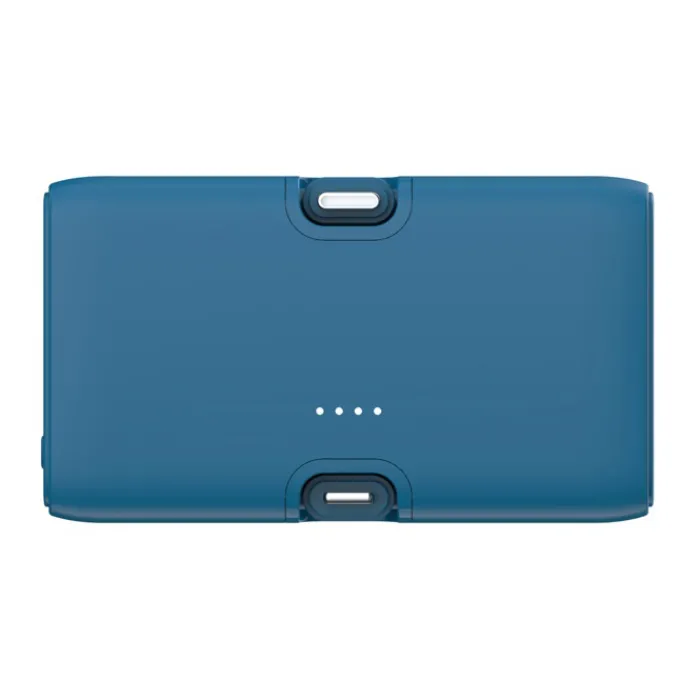 Gift Campaign Power bank in plastica riciclata con indicatore di carica e 20W> Power Bank Personalizzati