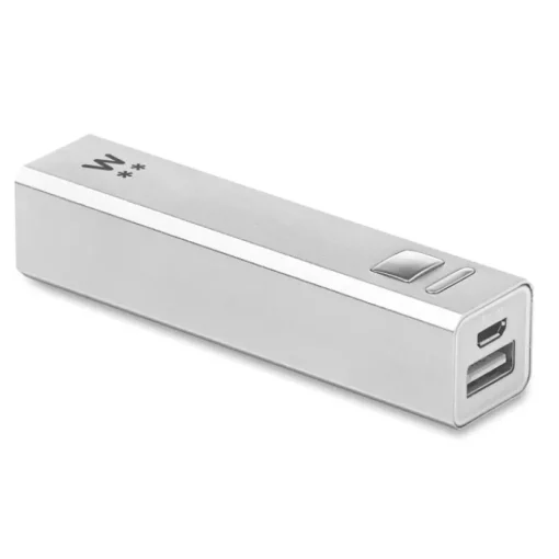 Gift Campaign Power bank promozionali economici in alluminio da 2.200 mAh Alu> Power Bank Personalizzati