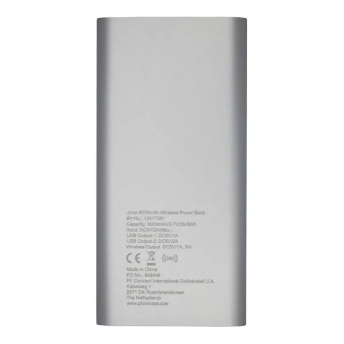 Gift Campaign Power bank wireless 5 W personalizzate da 8.000 mAh Chargepad Pro> Power Bank Personalizzati