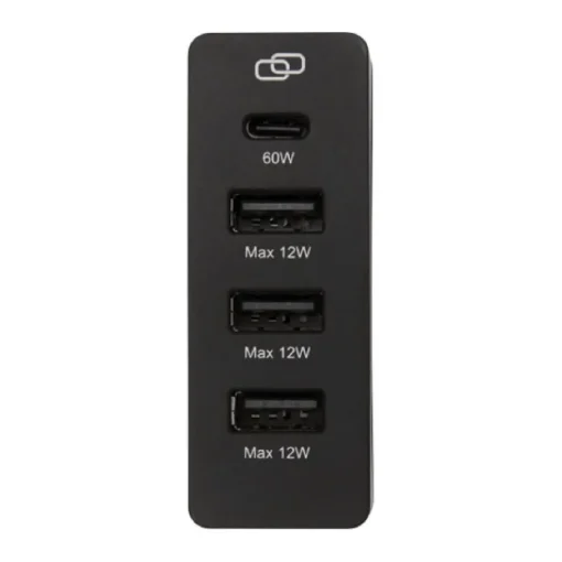 Gift Campaign Power station a carica rapida 3 porte USB-A ed 1 USB-C e cavetti UE/UK> Gadget Per L'Ufficio