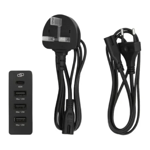 Gift Campaign Power station a carica rapida 3 porte USB-A ed 1 USB-C e cavetti UE/UK> Gadget Per L'Ufficio