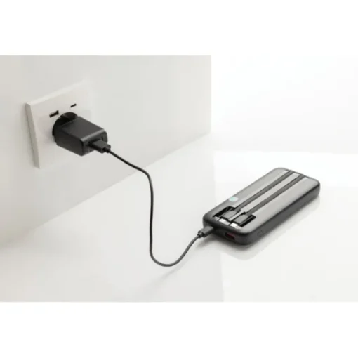Gift Campaign Powerbank con cavi integrati e display digitale 10.000 mAh> Power Bank Personalizzati
