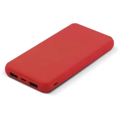 Gift Campaign Powerbank con finitura gommata, porta USB-A e porta tipo C da 8000mAh><noscript><img width=