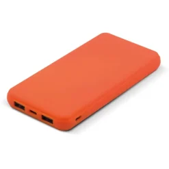 Gift Campaign Powerbank con finitura gommata, porta USB-A e porta tipo C da 8000mAh><noscript><img width=