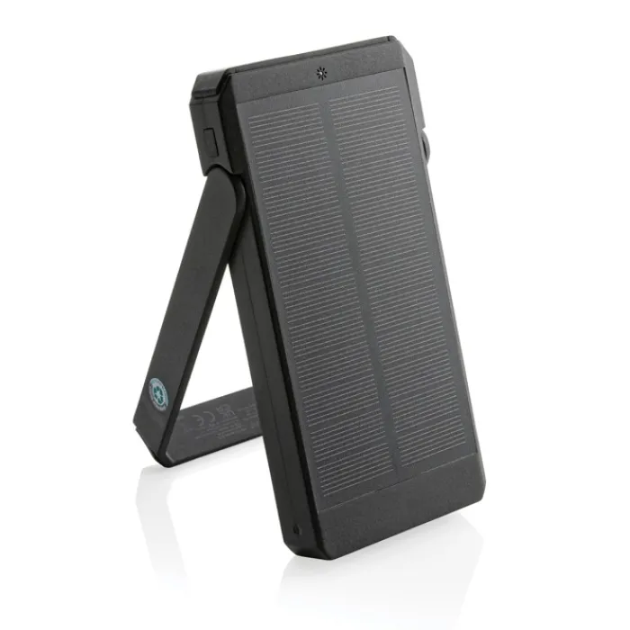 Gift Campaign Powerbank con pannelli solari in plastica riciclata da 10.000 mAh> Power Bank Personalizzati