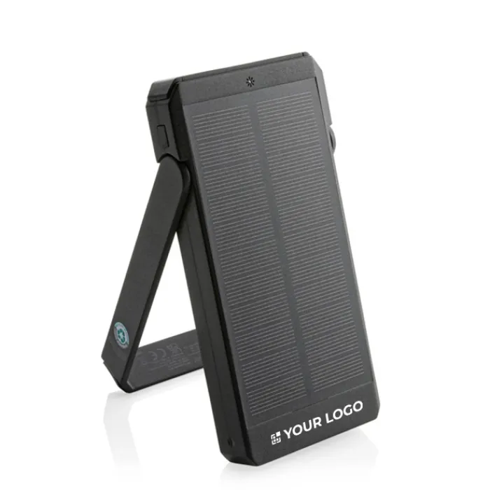 Gift Campaign Powerbank con pannelli solari in plastica riciclata da 10.000 mAh> Power Bank Personalizzati