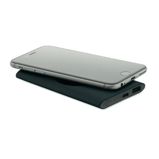 Gift Campaign Powerbank da 5.000 mAh alluminio riciclato con ricarica wireless 15W> Power Bank Personalizzati