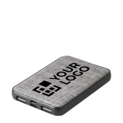 Gift Campaign Powerbank ecologica ed elegante da 5.000mAh personalizzata Fabric RPET></noscript> Power Bank Personalizzati