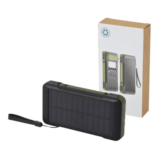 Gift Campaign Powerbank in plastica riciclata con dinamo a manovella da 10.000 mAh> Power Bank Personalizzati|Gadget Per L'Ufficio