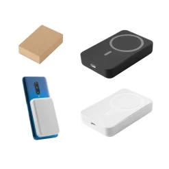 Gift Campaign Powerbank magnetico in rABS da 10.000mAh con caricatore wireless 15W></noscript> Power Bank Personalizzati