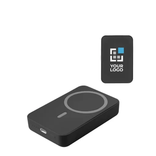 Gift Campaign Powerbank magnetico in rABS da 10.000mAh con caricatore wireless 15W> Power Bank Personalizzati