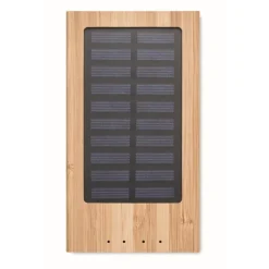 Gift Campaign Powerbank promozionale con pannello solare da 4.000 mAh Solar Bamboo></noscript> Power Bank Personalizzati