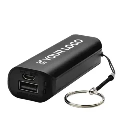 Gift Campaign Powerbank promozionale da 1.200 mAh con anello portachiavi Energy></noscript> Power Bank Personalizzati