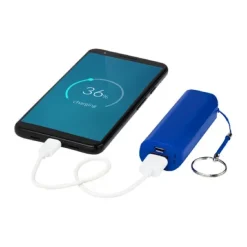 Gift Campaign Powerbank promozionale da 1.200 mAh con anello portachiavi Energy></noscript> Power Bank Personalizzati