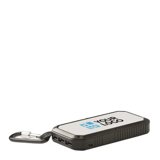 Gift Campaign Powerbank solare con logo da 8.000 mAh con 21LED Solar Adventure> Power Bank Personalizzati