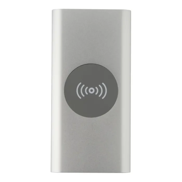 Gift Campaign Powerbank wireless 5W con 3 porte USB in alluminio riciclato 8.000 mAh> Power Bank Personalizzati