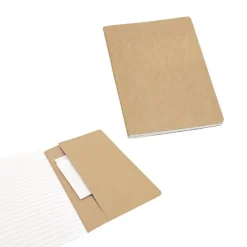 Gift Campaign Quaderno con logo A5 riciclato con tasca pagine a righe Journal></noscript> Gadget Per La Scuola|Gadget Ecologici