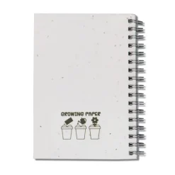 Gift Campaign Quaderno con spirale, copertina con mix di semi e fogli a quadretti> Taccuini Ecologici
