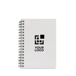 Gift Campaign Quaderno con spirale, copertina con mix di semi e fogli a quadretti><noscript><img width=