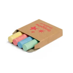 Gift Campaign Quattro gessetti colorati forniti in una scatola di carta kraft></noscript> Matite Classiche