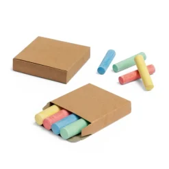 Gift Campaign Quattro gessetti colorati forniti in una scatola di carta kraft></noscript> Matite Classiche