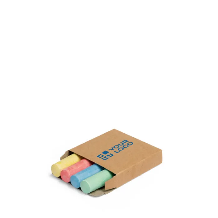 Gift Campaign Quattro gessetti colorati forniti in una scatola di carta kraft> Matite Classiche