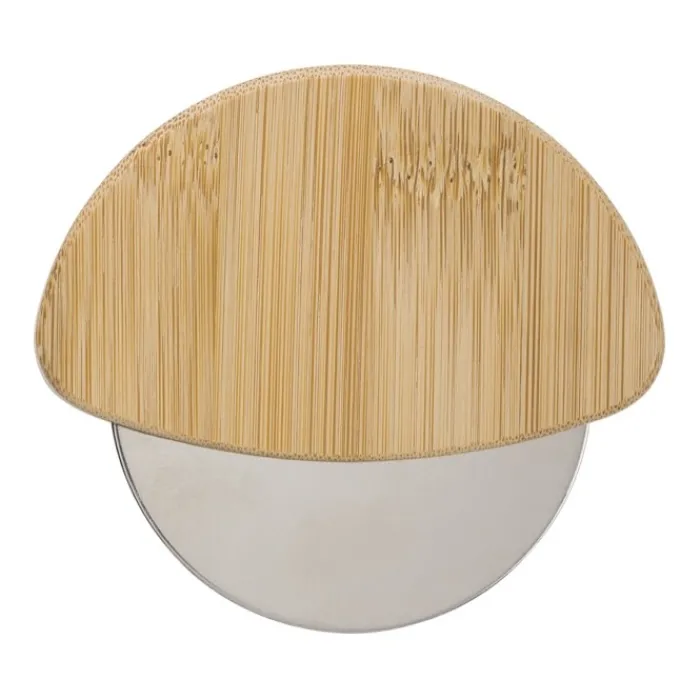 Gift Campaign Rotella tagliapizza in bambù con lama in acciaio che ricorda un fungo> Altri Utensili Da Cucina
