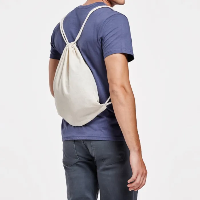 Gift Campaign Sacca in cotone con cordini regolabili> Sacche Personalizzate