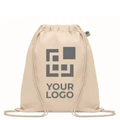 Gift Campaign Sacca zaino personalizzata cotone biologico 140 g/m2 Cotton Natural></noscript> Gadget Ecologici|Sacche Personalizzate