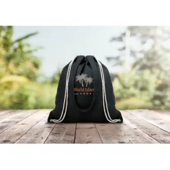 Gift Campaign Sacche con logo con manici e coulisse in canvas 220g/m2 Gallery><noscript><img width=