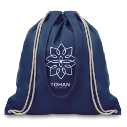 Gift Campaign Sacche con logo con manici e coulisse in canvas 220g/m2 Gallery><noscript><img width=