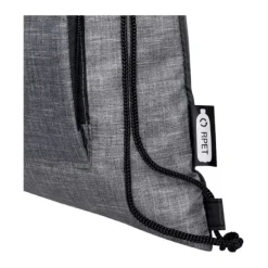 Gift Campaign Sacche promozionali in RPET a coulisse con tasca frontale con zip></noscript> Sacche Personalizzate