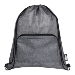 Gift Campaign Sacche promozionali in RPET a coulisse con tasca frontale con zip></noscript> Sacche Personalizzate