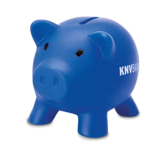 Gift Campaign Salvadanaio pubblicitario a forma di maialino in PVC colorato Piggy> Regali Per Bambini
