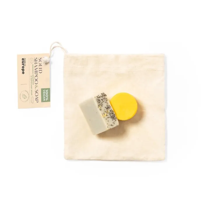 Gift Campaign Saponetta esfoliante 50g e shampoo solido 30g con estratti di shikakai> Gadget Per Parrucchieri