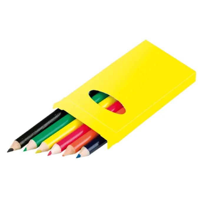 Gift Campaign Scatola con 6 matite colorate gadget per disegnare Pigment> Matite Colorate