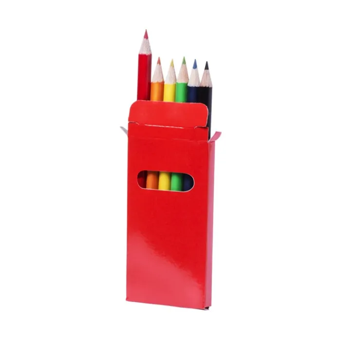 Gift Campaign Scatola con 6 matite colorate gadget per disegnare Pigment> Matite Colorate