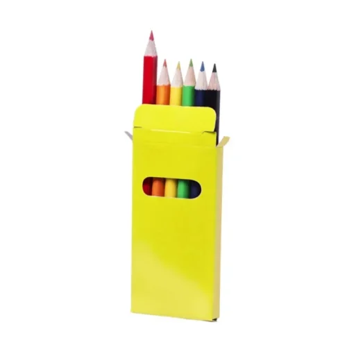 Gift Campaign Scatola con 6 matite colorate gadget per disegnare Pigment> Matite Colorate